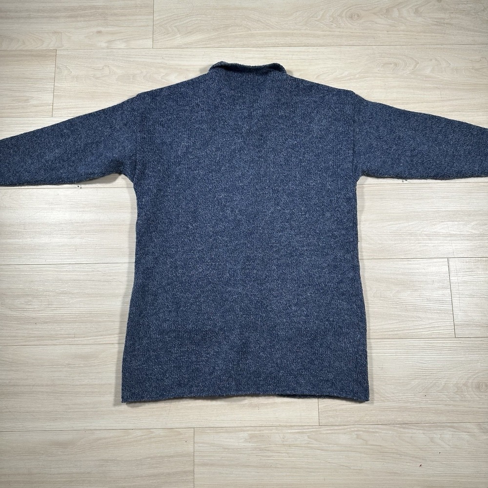 VTG Winona Cardigan Sweater Women's Size Small Blue Speckled Wool Nylon Blend - Picture 3 of 8